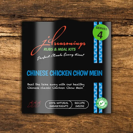 JD Seasonings Chinese Chicken Chow Mein Meal Kit Marinade meatsupermarket.com
