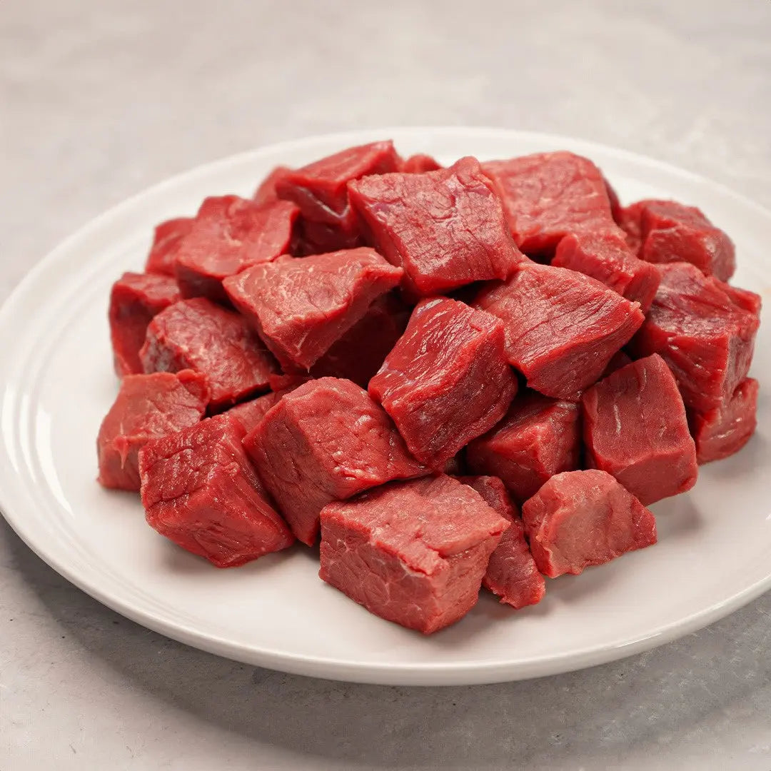 Extra Lean Diced Beef 1kg Beef meatsupermarket