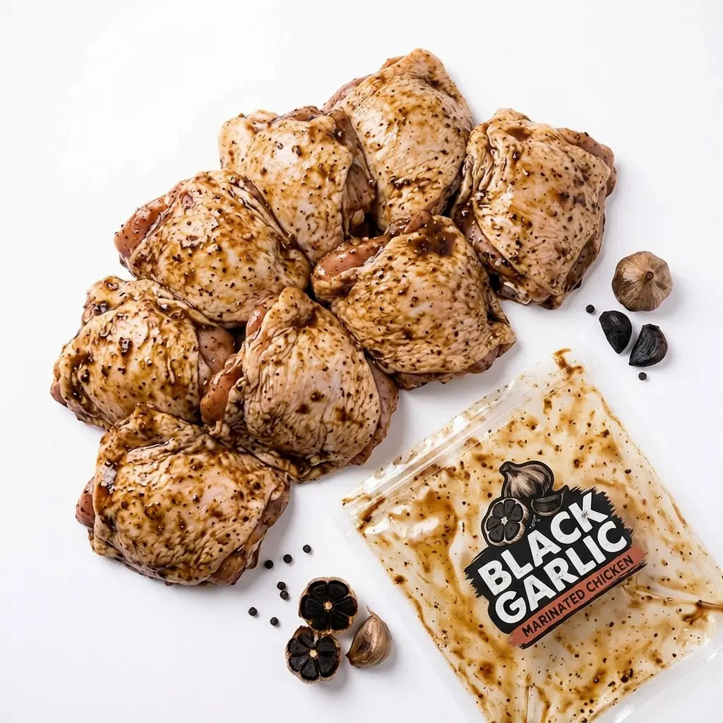 Black Garlic Marinated Boneless Chicken Thighs 800g Chicken meatsupermarket