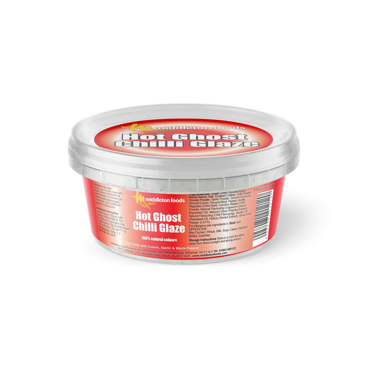 Middletons Hot Ghost Chilli Glaze 110g Glaze meatsupermarket.com