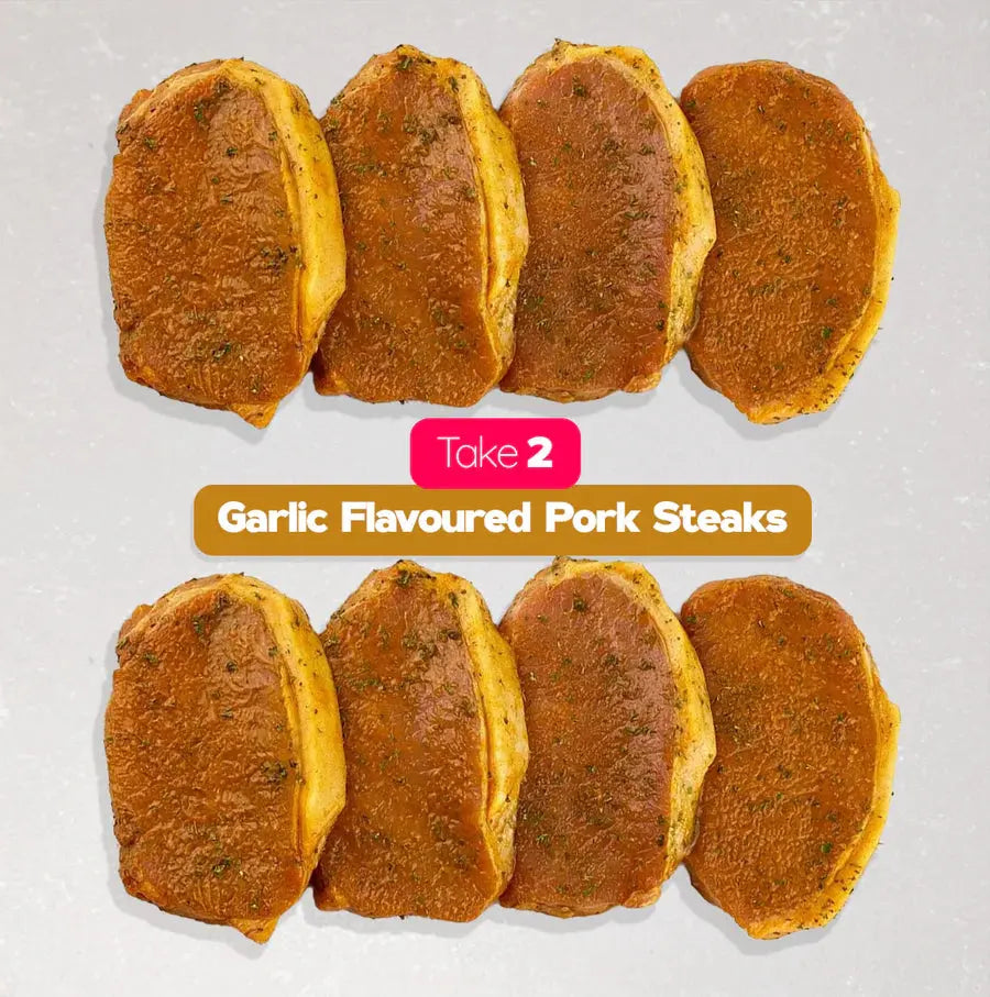 Garlic-Glazed Pork Steaks – Twin Deal Meatsupermarket.com