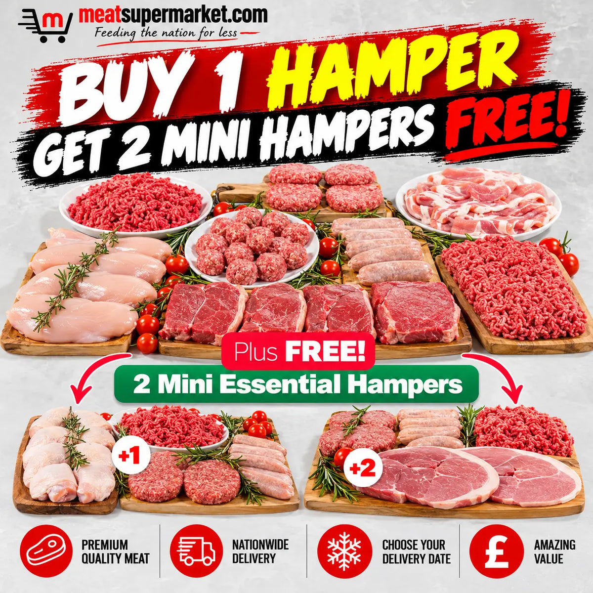 Feed the Family for Less – 2 Hampers On Us! Bundle Meatsupermarket.com