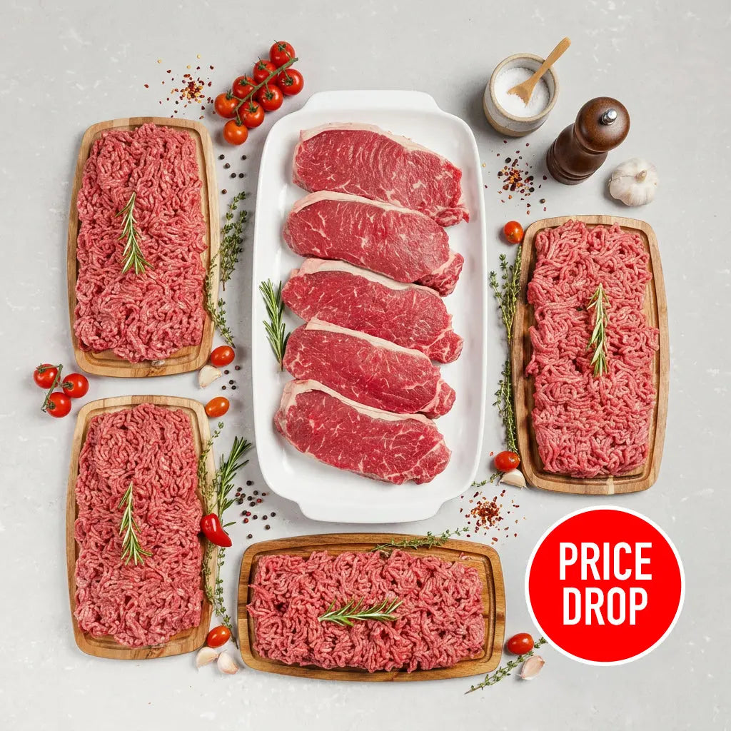 Buy 6 Sirloins + 1.6kg Lean Steak Mince Bundle Meatsupermarket.com