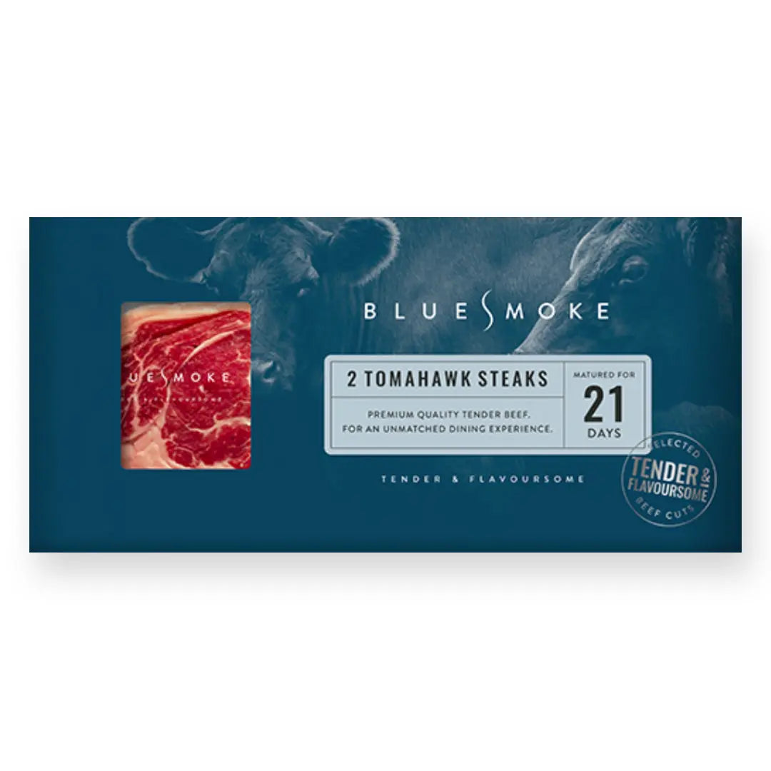 Blue Smoke Matured x2 Tomahawks Beef meatsupermarket