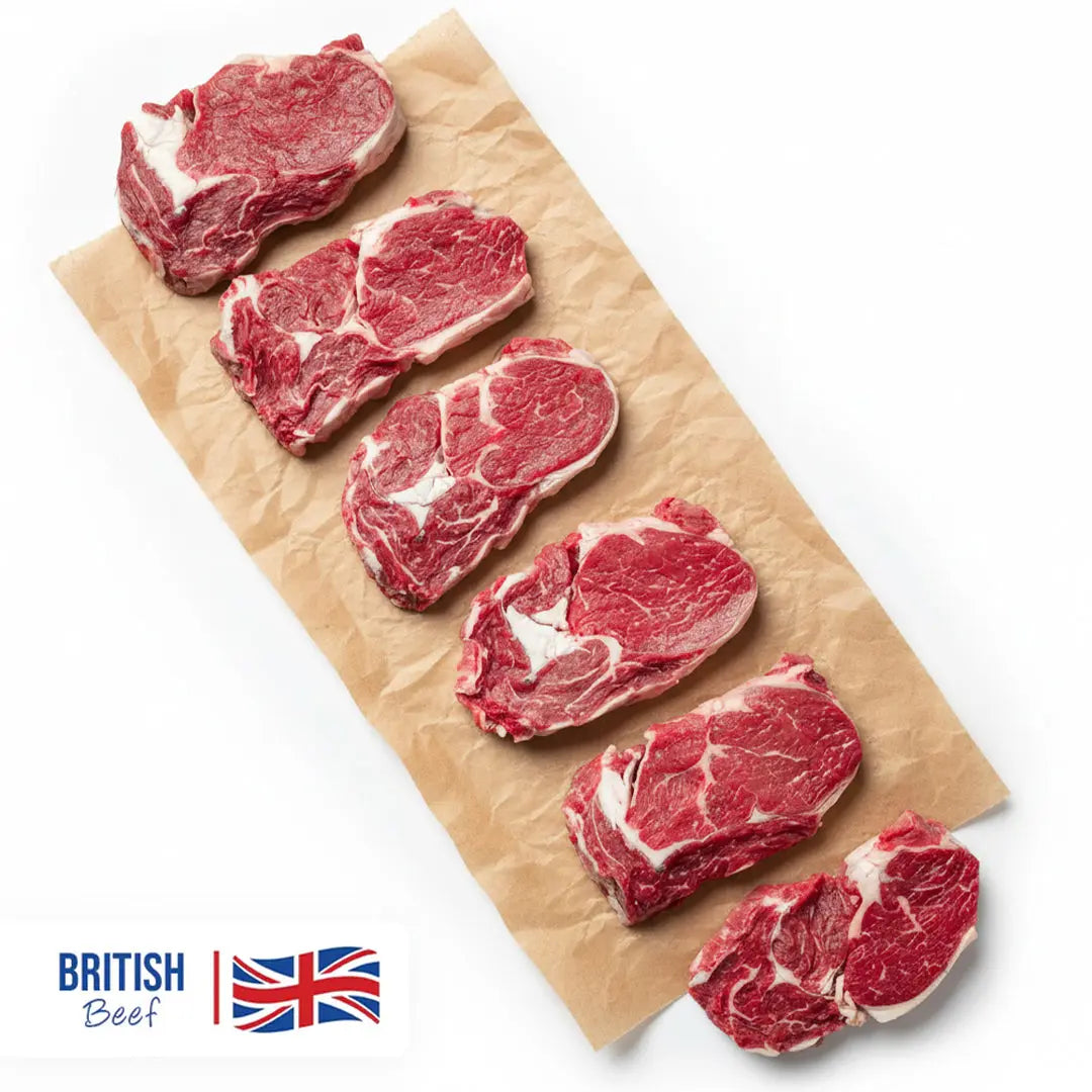 Rib-eye Steak 6x 10oz Beef meatsupermarket