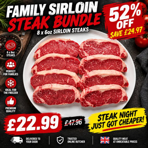 Family Sirloin Steak Bundle – (8x6oz)