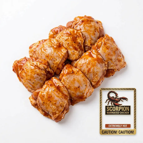 Scorpion Marinated Boneless Chicken Thighs 800g Chicken meatsupermarket
