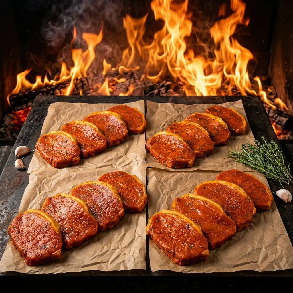 Piri Piri Boneless Pork Steaks x16 packed in 4's
