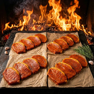 Piri Piri Boneless Pork Steaks x16 packed in 4's