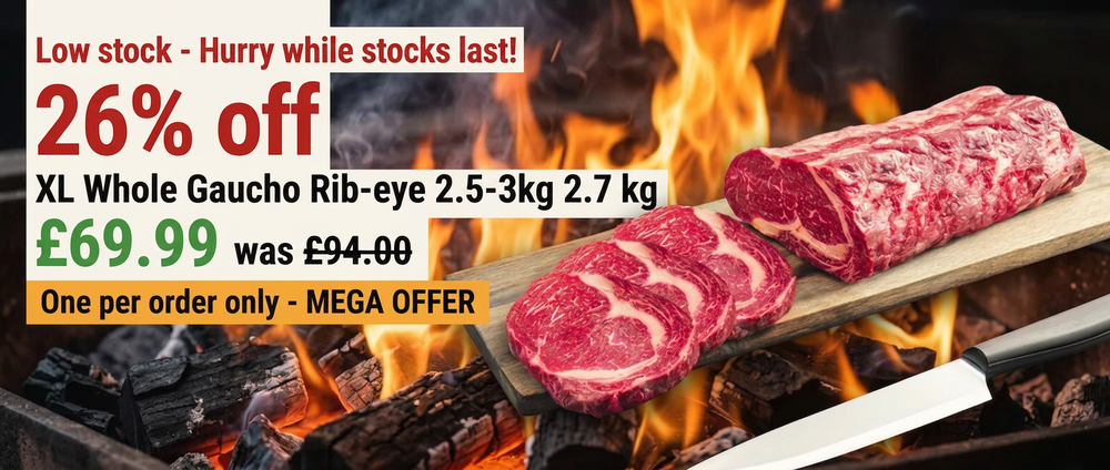 Fresh cut your own gaucho ribeye