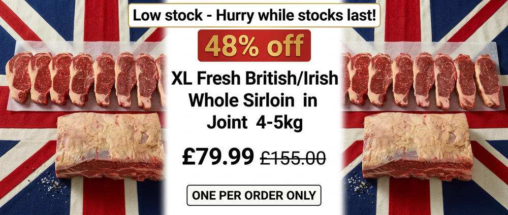 whole beef sirloin joint