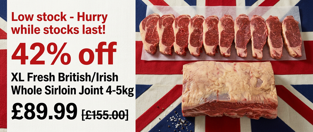 Fresh cut your own sirloin joint