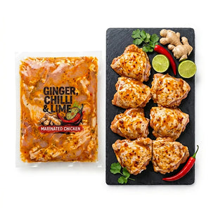 Ginger, Chilli & Lime Marinated Boneless Chicken Thighs 800g Chicken meatsupermarket