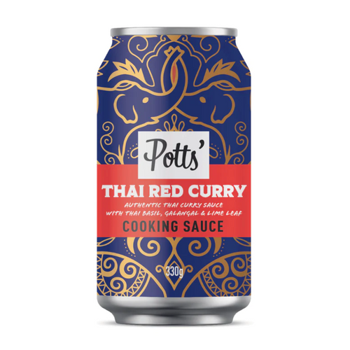 Potts’ Thai Red Curry Sauce Can 330g