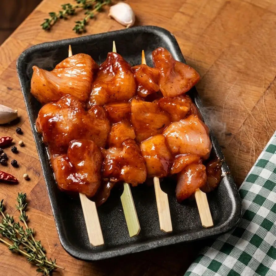 BBQ Chicken Skewers - 320-420g Chicken meatsupermarket