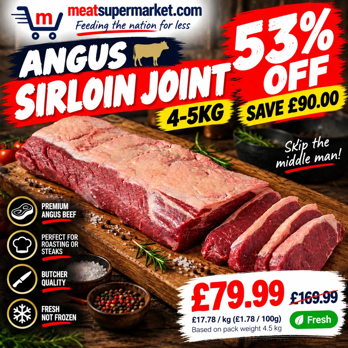 ANGUS Sirloin Joint 4-5kg