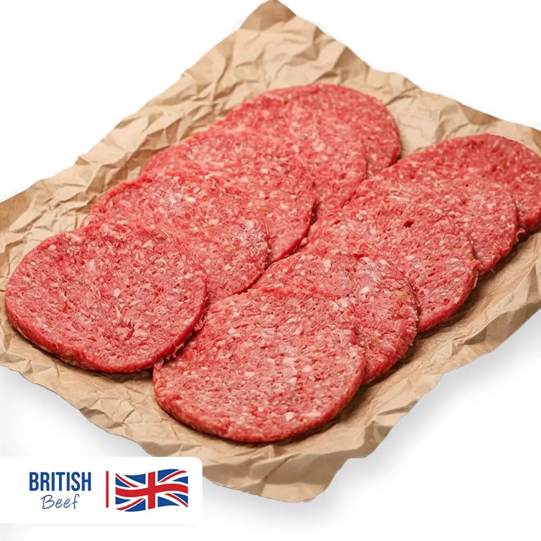 Beef Burgers 10x 4oz (Frozen) Beef meatsupermarket