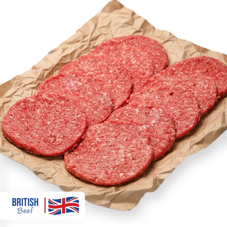 British beef burgers Bulk