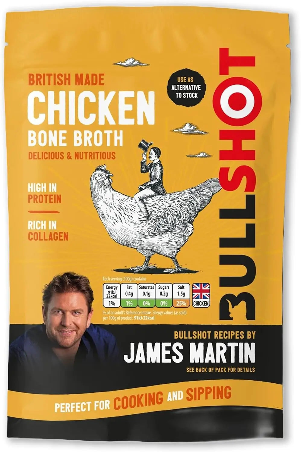 Bullshot Chicken Bone Broth Marinade meatsupermarket.com