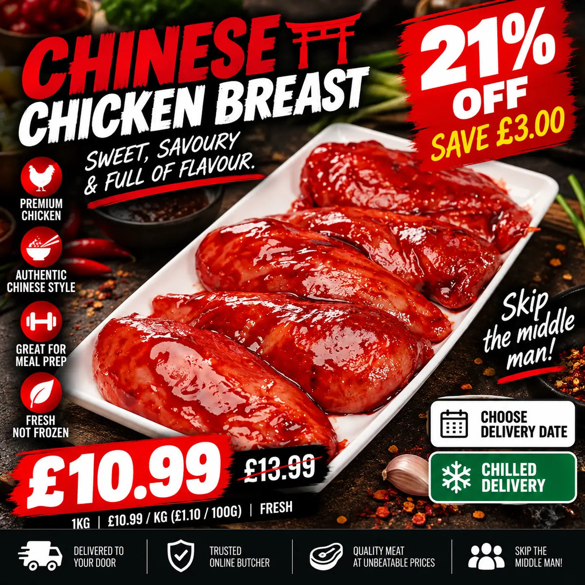 Chinese Chicken – buy online from our UK online butcher