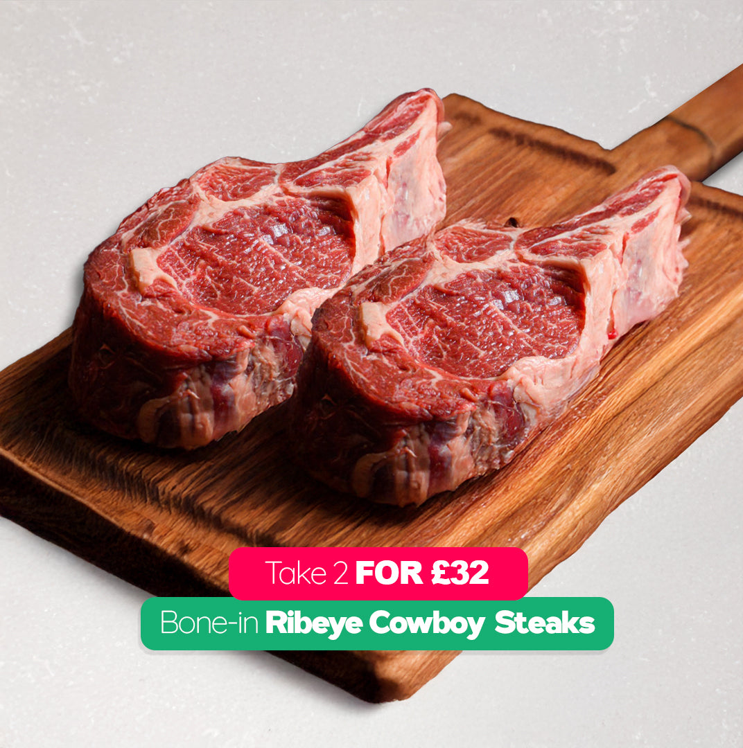 Cowboy Ribeye Steak Bundle Bundle Meatsupermarket.com