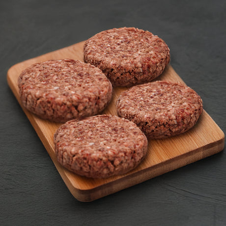 4 Dry Aged Beef Burgers Beef Meatsupermarket.com