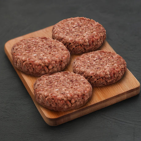 Steakhouse Dry Aged Burgers (4 Pack) Meatsupermarket.com