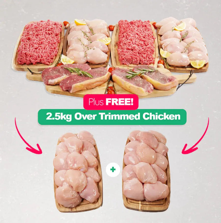 Lean Muscle Meat Bundle + Bonus Chicken - Meatsupermarket.com