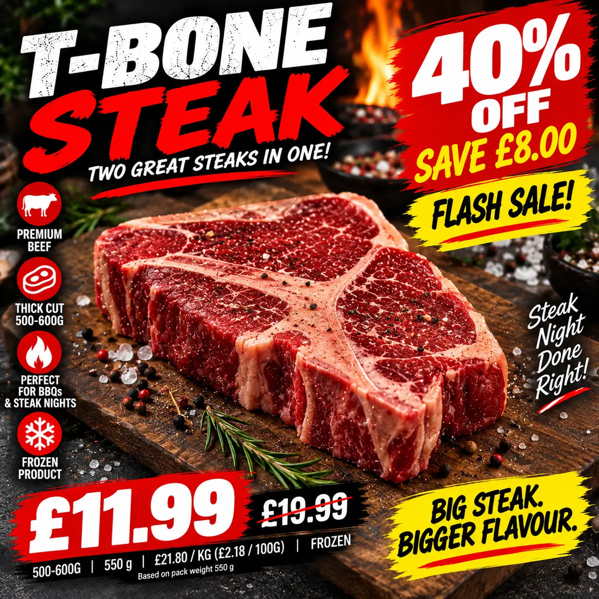 T-Bone Steak 500-600g