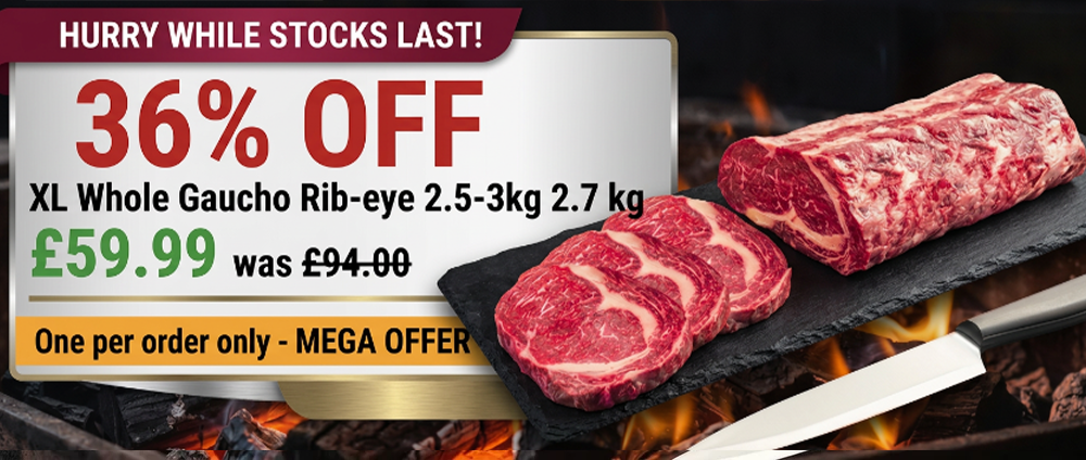 Fresh cut your own gaucho ribeye