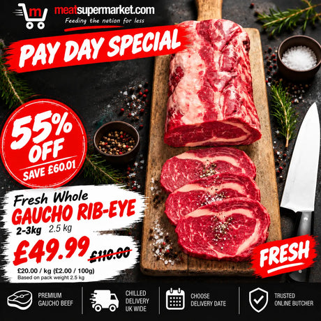 Fresh Whole Gaucho Rib-eye 2-3kg Beef meatsupermarket.com
