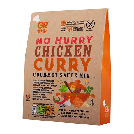 Gordon Rhodes – Gluten Free No Hurry Chicken Curry Gourmet Sauce Mix Marinade meatsupermarket.com