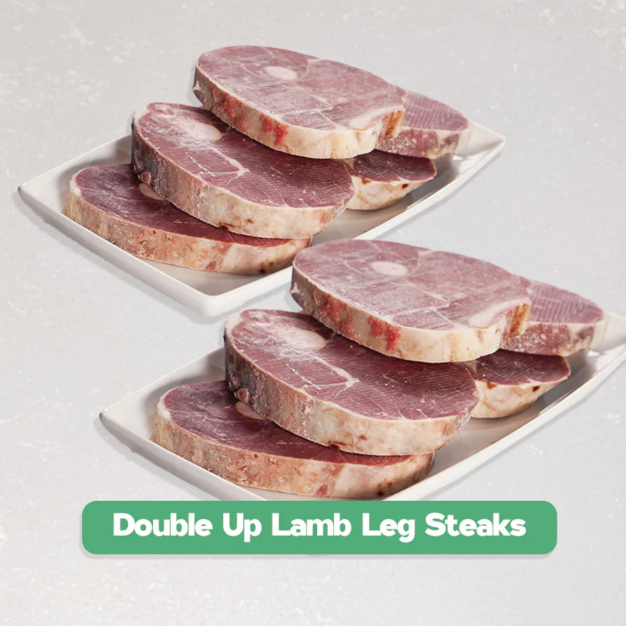 Butcher’s Bone-In Lamb Leg Steak Bundle Meatsupermarket.com