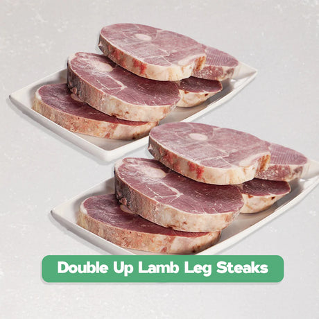Butcher’s Bone-In Lamb Leg Steak Bundle Meatsupermarket.com