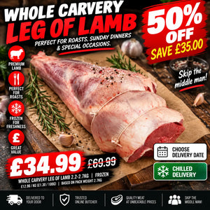 Whole Carvery Leg of Lamb 2.2-2.7kg