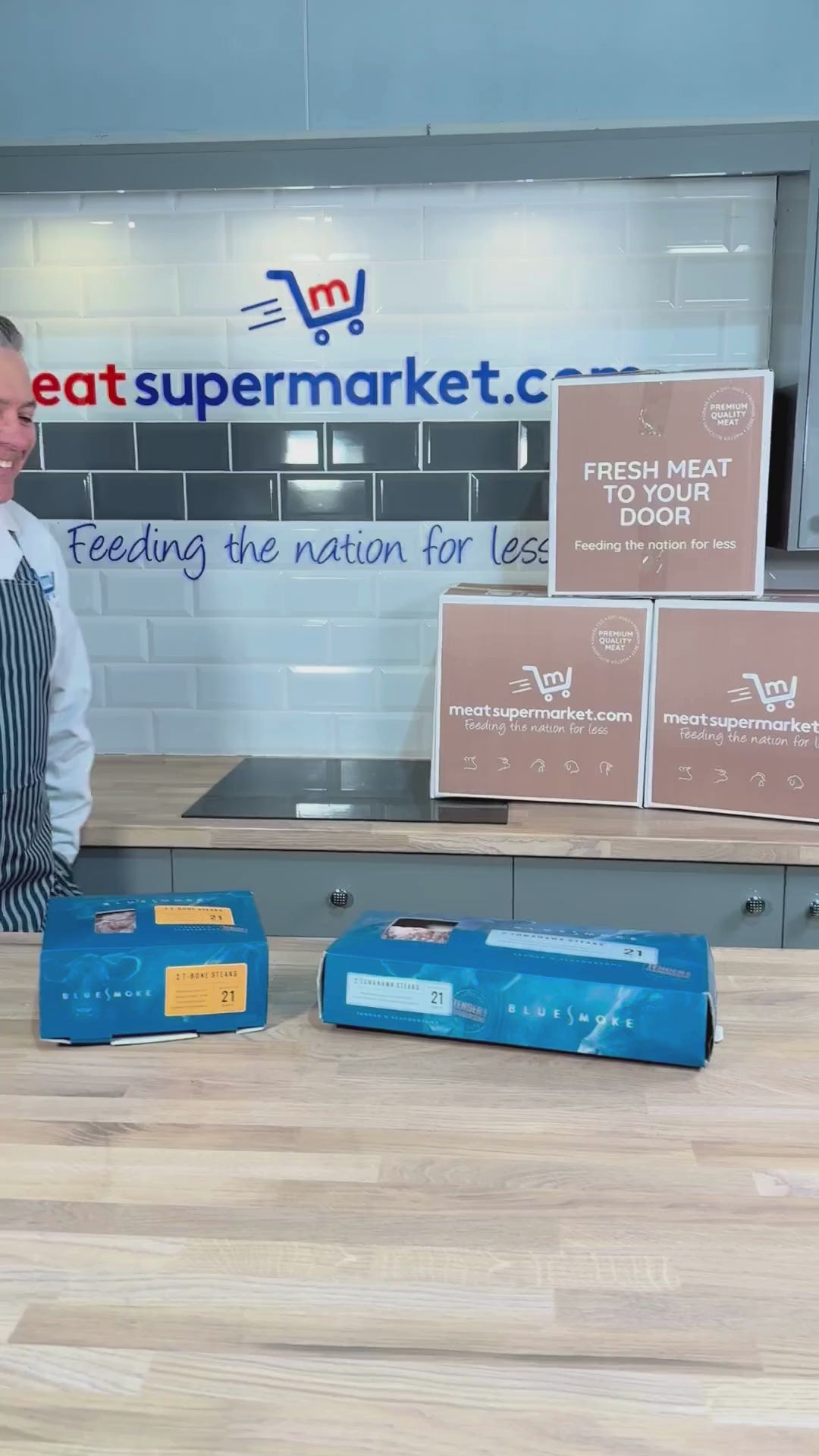 Blue Smoke Matured x2 T-bones Beef meatsupermarket.com