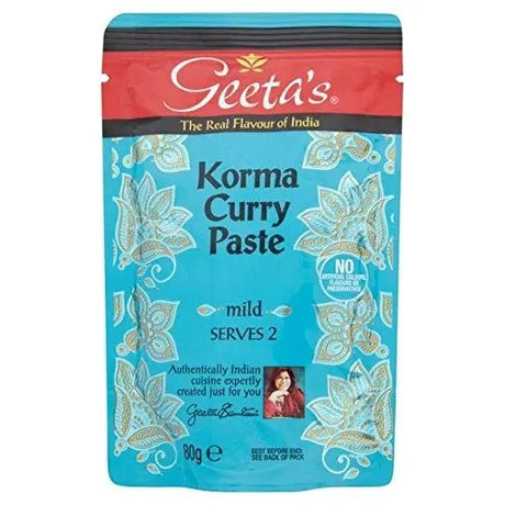 Geeta's Gluten Free Mild Korma Curry Paste Marinade meatsupermarket.com