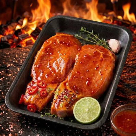 Sweet Chilli & Lime Pork Plate Steaks - 300-400g Pork meatsupermarket