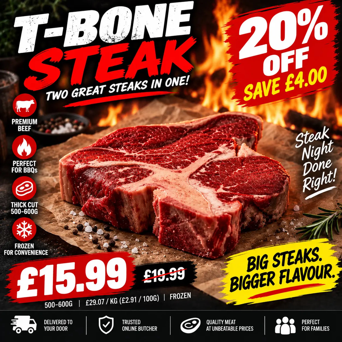 T-Bone Steak 500-600g