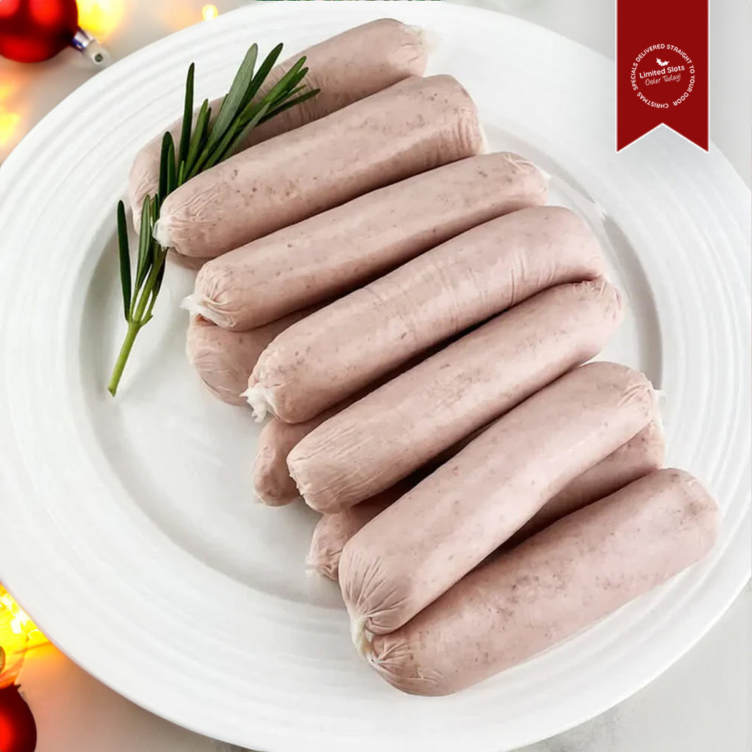 12x Pork Sausages - 700g Pack - Christmas