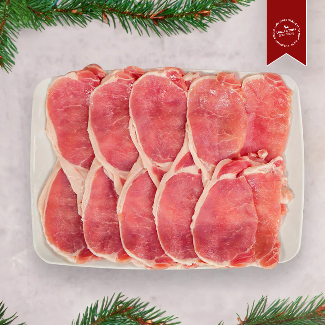 Unsmoked Back Bacon 1kg - Christmas