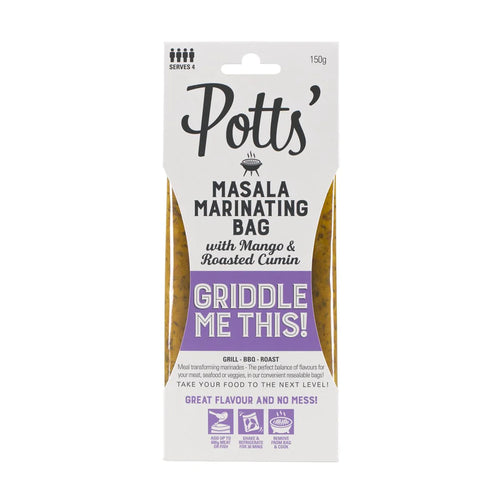 Potts' Mango Masala with Roasted Cumin Marinating Bag 150g