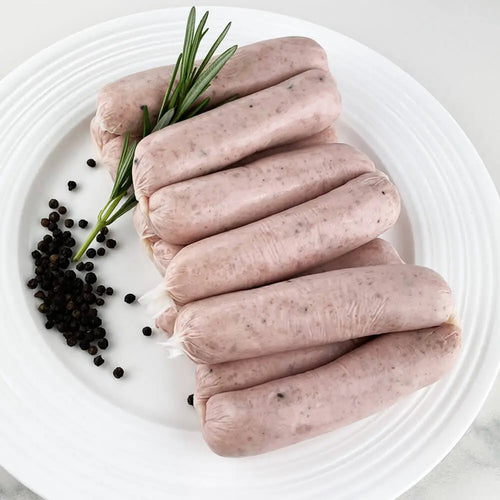 12x Cracked Black Pepper Sausages - 700g Pack - Meat Supermarket.com